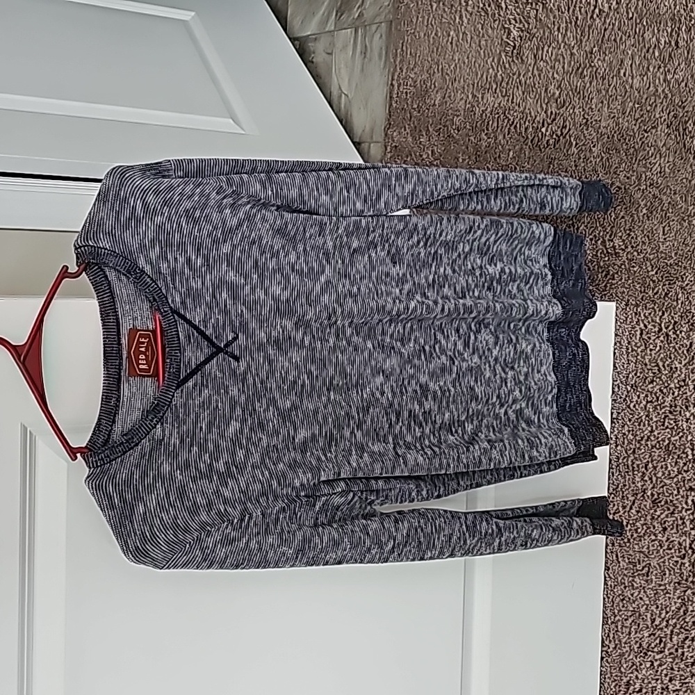 Mens navy crew neck sweater